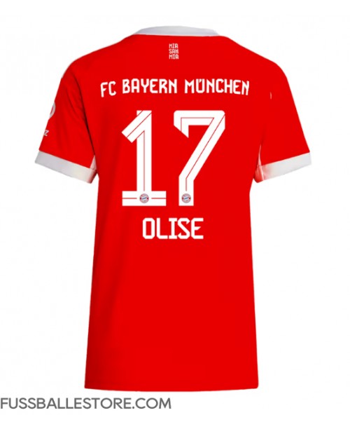 Günstige Bayern Munich Michael Olise #17 Heimtrikot Damen 2025-26 Kurzarm Günstige Bayern Munich Michael Olise #17 Heimtrikot Damen 2025-26 Kurzarm